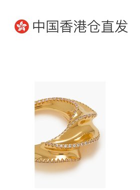 1h可退 香港直邮ZIMMERMANN 女士 镀金水晶戒指 4964F23GOLD