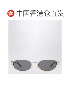 香港直邮Gucci 古驰 女士 镀金金属椭圆形太阳眼镜 A000PJI3330