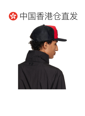 香港直邮Y-3 男士 红色 & 黑色卡车司机帽 KW9701【付后1h可退】