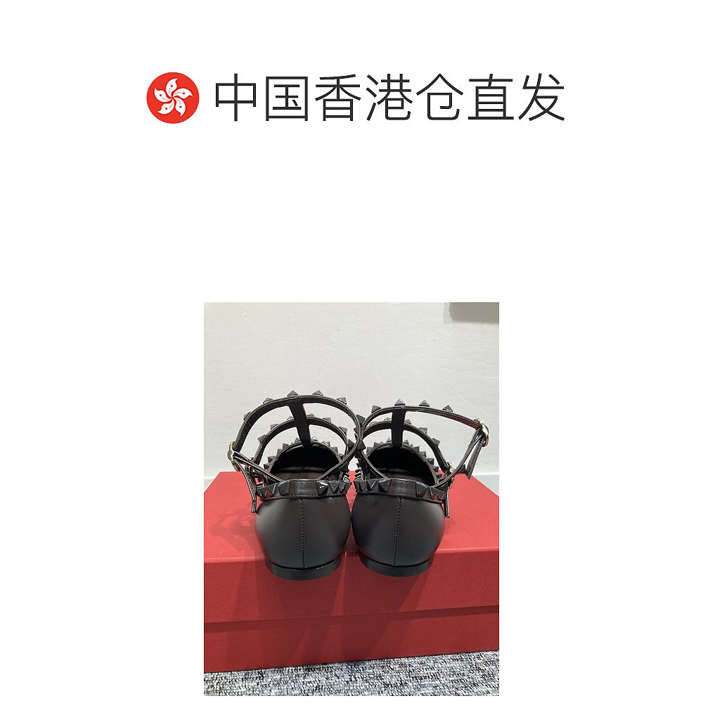 【99新未使用】香港直邮Valentino 徽标铆钉平底鞋 2W0S0376VB8