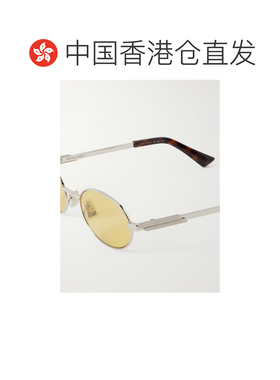 1h可退 香港直邮Bottega Veneta 葆蝶家 男士 椭圆框太阳镜 BV147