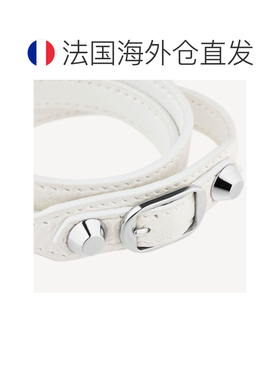 欧洲直邮巴黎世家 (BALENCIAGA) 女士 City 三环手镯，光学白/亮