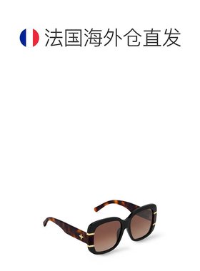 自营欧洲直邮LV路易威登 女士渐变黑色醋酸纤维蝶形太阳镜