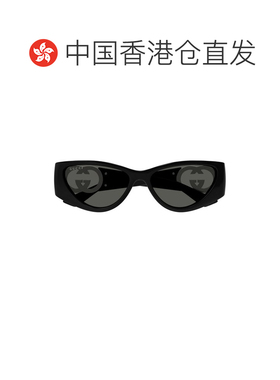 香港直邮GUCCI 女士太阳镜 GG1824S001 CO 黑色 几何太阳镜
