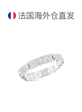 自营欧洲直邮LV路易威登 Masterpiece 女士白金钻石手链