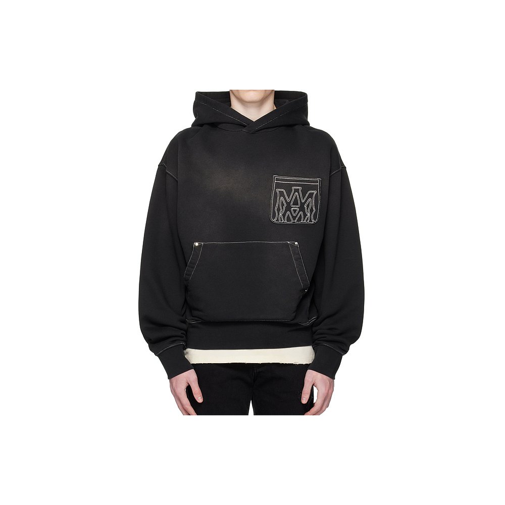 香港直邮Amiri MA Outline 大连帽衫 AMJYHD1120 - 图0