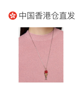 1h可退 香港直邮Burberry 骑士玫瑰吊坠项链 81209101链子