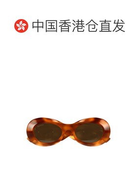 1h可退 香港直邮Gucci 古驰 女士 全框太阳镜 GG1696S brown棕色