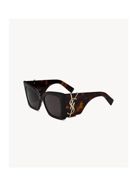 欧洲直邮YSL(圣罗兰)24年上新SL M119 火焰太阳镜眼镜猫眼玳瑁