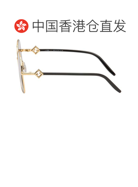 香港直邮Fendi 芬迪 女士 金色 FF Diamonds 太阳镜 FE40218U5830