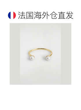 自营欧洲直邮COS 女士金色黄铜珍珠养殖手镯配饰