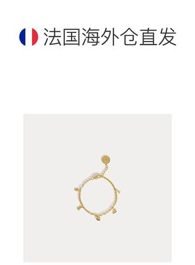 自营欧洲直邮Bonpoint小樱桃 Tchito女童金色银质手链