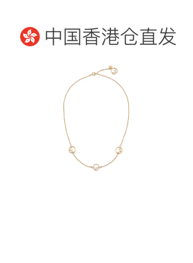 香港直邮FENDI 女士项链 8AG7356DMF089U CO 黄色 徽标链条项链