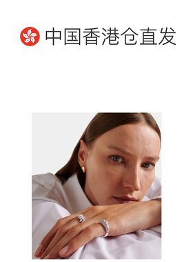 香港直邮Tom Ford 汤姆 福特 女士 椭圆形眼睛18kt白金珐琅钻石戒
