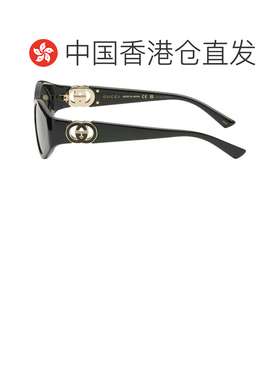 香港直邮Gucci 古驰 女士 黑色 Hailey 太阳镜 GG2121S001BLACKBL