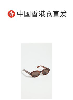 1h可退 香港直邮Gucci 古驰 女士 椭圆形太阳眼镜  舒适时尚