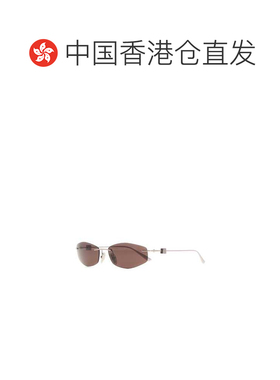 1h可退 香港直邮Balenciaga 巴黎世家 女士 银色金属太阳眼镜 A00
