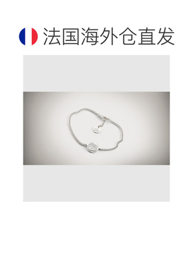 自营欧洲直邮GUCCI古驰 Interlocking 925银GG互扣式吊饰手链男女