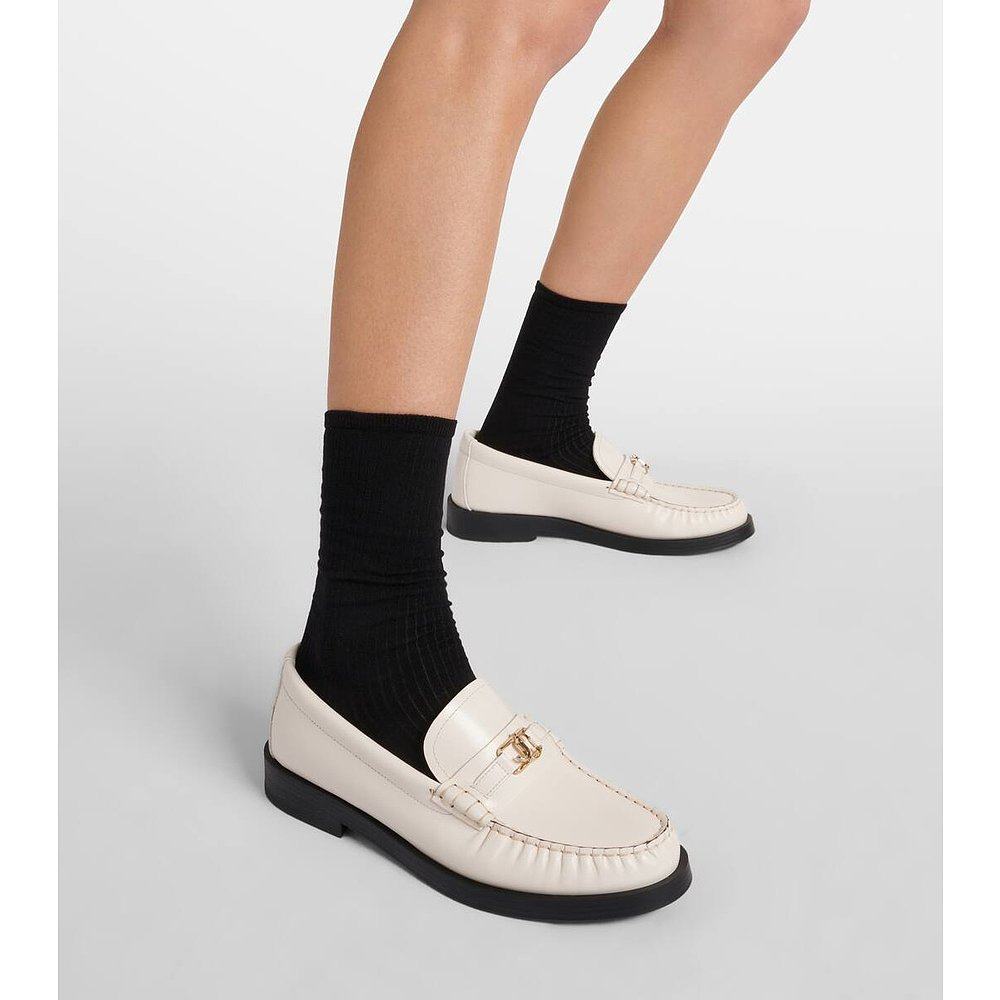 1h可退 香港直邮Jimmy Choo 周仰杰 女士 Addie 徽标皮质乐福鞋 0,淘宝优惠券,粉丝福利购,淘宝优惠卷