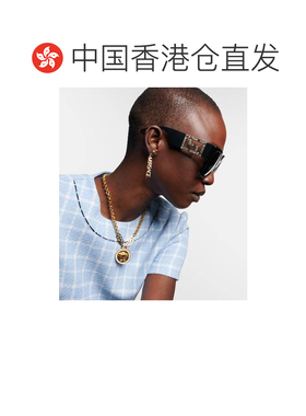 1h可退 香港直邮versace 范思哲 女士 Greca 精饰大款太阳眼镜 00
