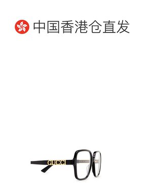 1h可退 香港直邮Gucci 古驰 女士 徽标平光镜 GG1193O black黑色
