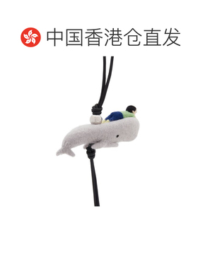 香港直邮LOEWE 时尚挂件 CA36232X251120 SS2025 白色 毛毡鲸鱼吊