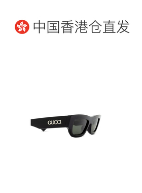 1h可退 香港直邮Gucci 古驰 男士 几何框太阳镜 GG1839S black黑