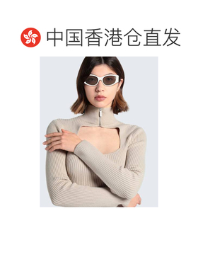 1h可退 香港直邮Balenciaga 巴黎世家 女士 太阳眼镜 white白色