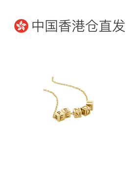 香港直邮FENDI 女士 Faces 金属吊坠项链 26FW配饰