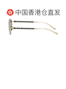 1h可退 香港直邮Gucci 古驰 女士 金色太阳镜 GG2155S003GOLDGOLD