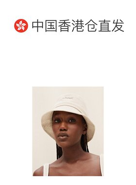 Jacquemus徽标渔夫帽白色系带简约时尚夏【付后1h可退】