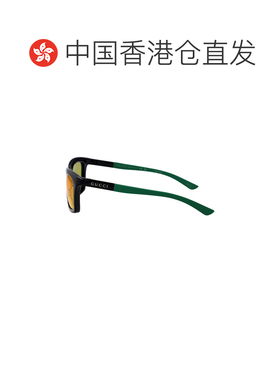 1h可退 香港直邮Gucci 古驰 男士 黑色 & 绿色太阳镜 GG1735S