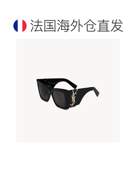 自营欧洲直邮YSL圣罗兰 BLAZE系列SL M119女士黑色醋酸纤维logo标