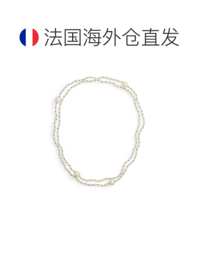 自营欧洲直邮Ralph Lauren拉夫劳伦 女士奶油色玻璃珍珠双层项链