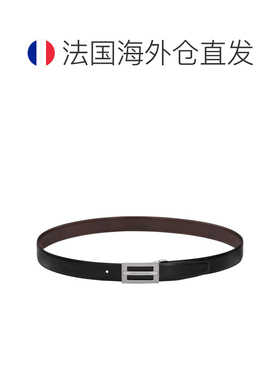 自营 Longchamp/珑骧 男士黑色皮革腰带【付后1h可退】皮带