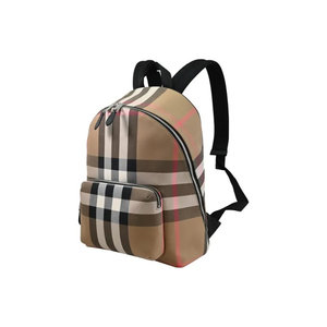 欧洲直邮BURBERRY博柏利经典纺织格纹托特包/双肩背包