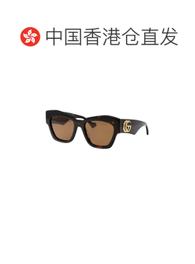 香港直邮GUCCI 女士眼镜 GG1422S003 SS2026 黑色 几何框太阳镜
