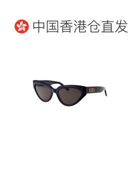 1h可退 香港直邮BALENCIAGA 女士眼镜 BB0270S004 SS2025 蓝色 BB