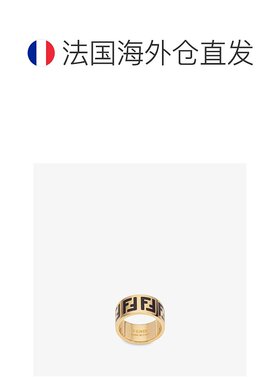 1h可退 欧洲直邮FENDI芬迪女士Forever系列金色戒指