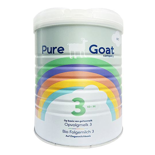 2 latas de leche de cabra ecológica holandesa por correo directo europeo PUREGOAT leche de cabra infantil en polvo 3 etapas de nutrición 800 g