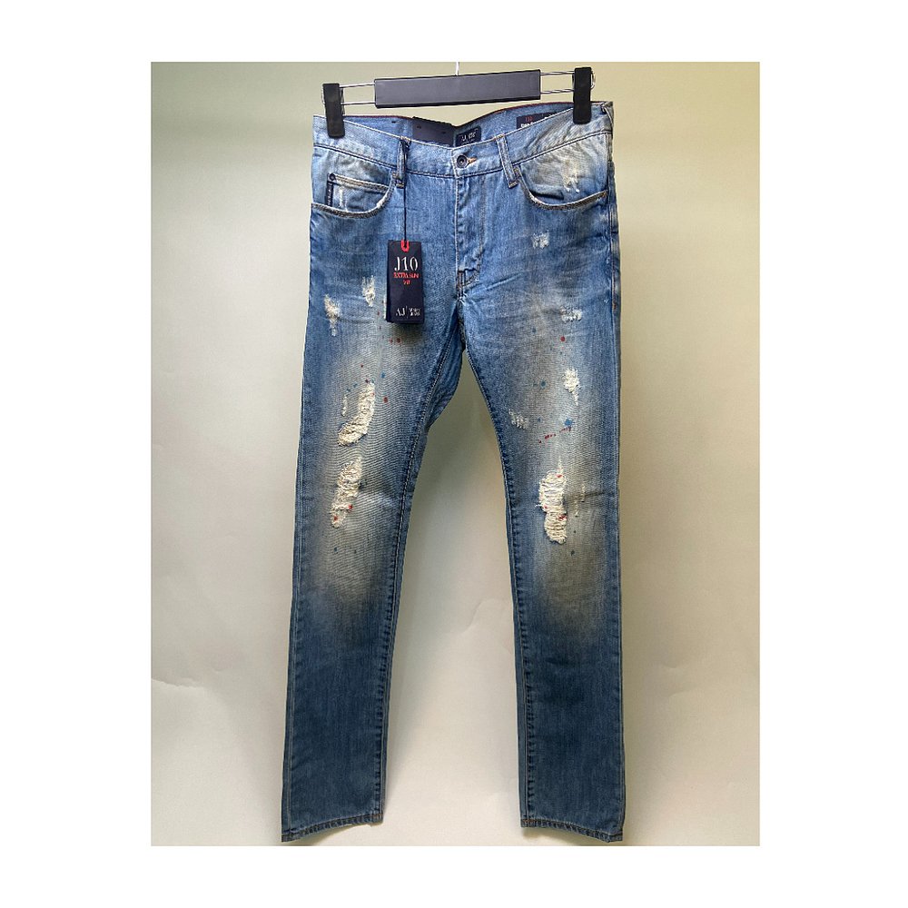 香港直邮Armani Jeans 徽标细节牛仔裤 A6J106Y - 图2