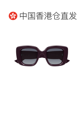 香港直邮GUCCI 女士太阳镜 GG1975S004 CO 红色 几何框太阳镜