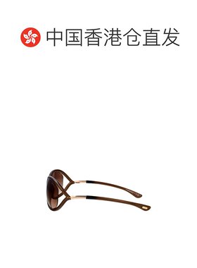 1h可退 香港直邮Tom Ford 汤姆 福特 女士 深褐色醋纤太阳眼镜 FT