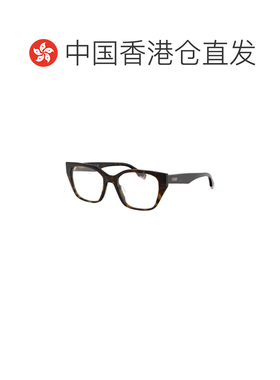 香港直邮FENDI 女士眼镜 FE50001I052 CO 棕色 玳瑁纹徽标平光镜