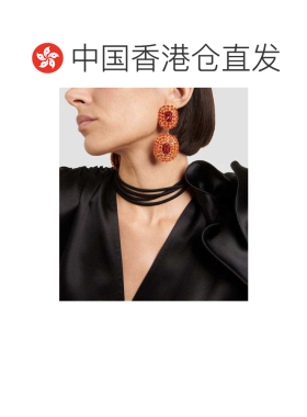 magda butrym 女士 精饰耳环 001336 orange橙色 【付后1h可退】