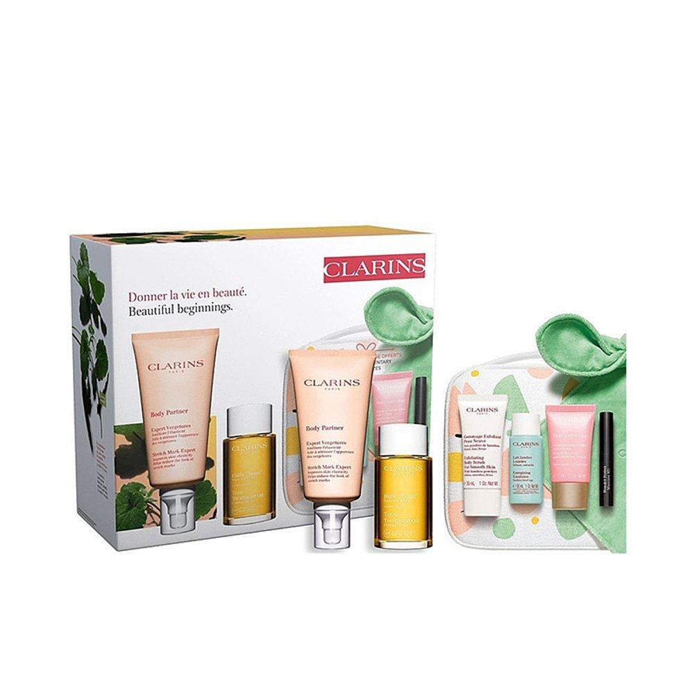 欧洲直邮clarins准妈妈套装新包装 天猫国际探物欧洲妊娠纹护理