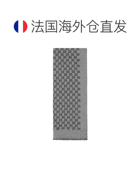 自营欧洲直邮GUCCI/古驰 经典款 男士黑色灰色mini双G图案拼色双