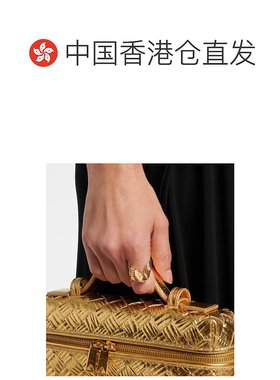 香港直邮Bottega Veneta 葆蝶家 女士 镀金纯银戒指