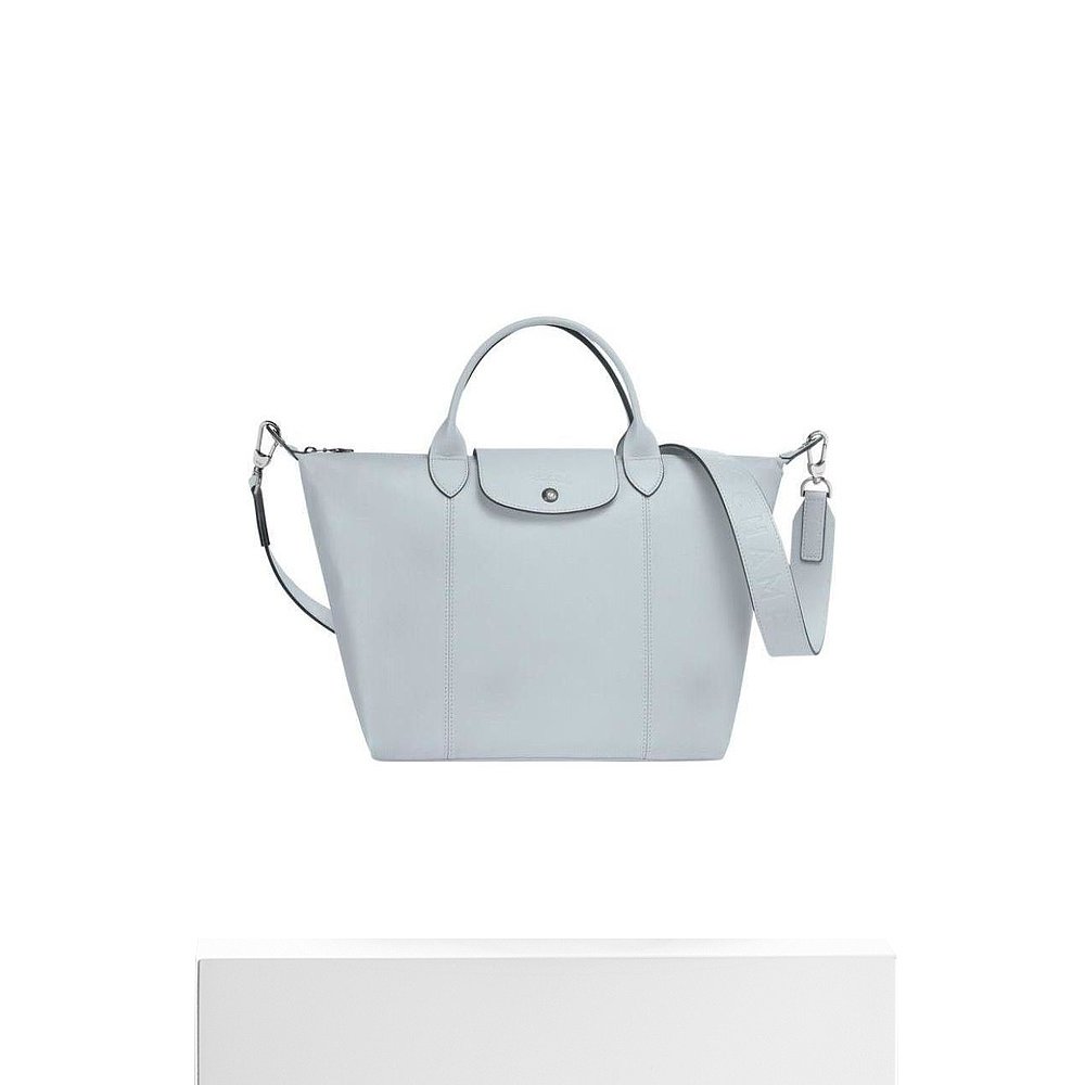 香港直邮Longchamp Le Pliage Cuir徽标中号手提包 L1515757 - 图3