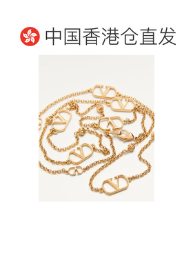 香港直邮VALENTINO 女士项链 WJ0X78METL01 SS2026 金色 徽标项链